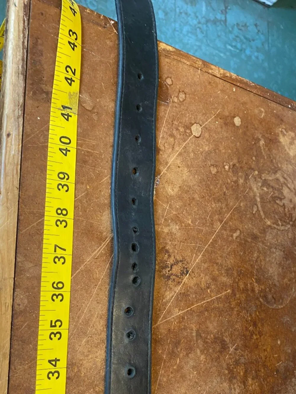 Carhartt Men’s Belt Size 40 Leather Distressed Black